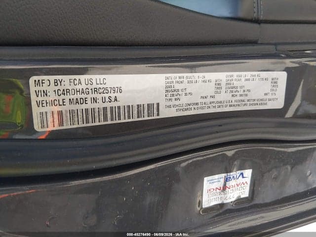 2024 DODGE DURANGO SXT RWD 9