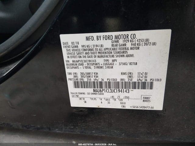 2018 FORD ECOSPORT SES 9