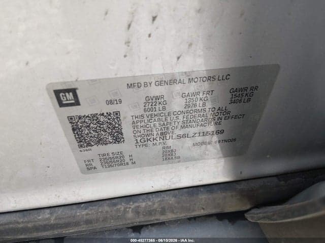 2020 GMC ACADIA AWD SLT 9