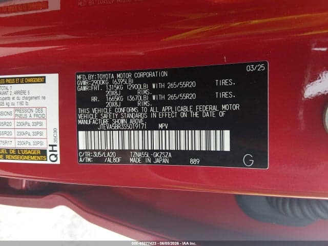 2025 TOYOTA 4RUNNER LIMITED 9