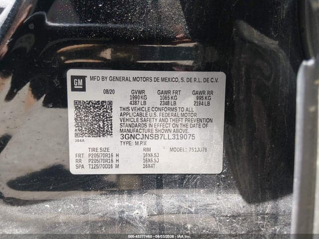 2020 CHEVROLET TRAX AWD LS 9