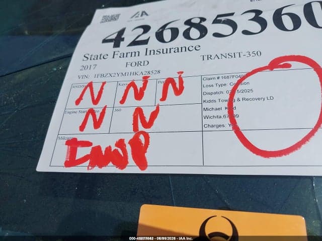 2017 FORD TRANSIT-350 XLT 7