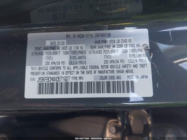 2022 MAZDA CX-5 2.5 S PREFERRED 9
