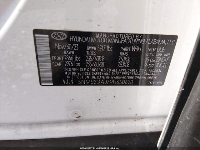 2023 HYUNDAI SANTA FE SEL 9