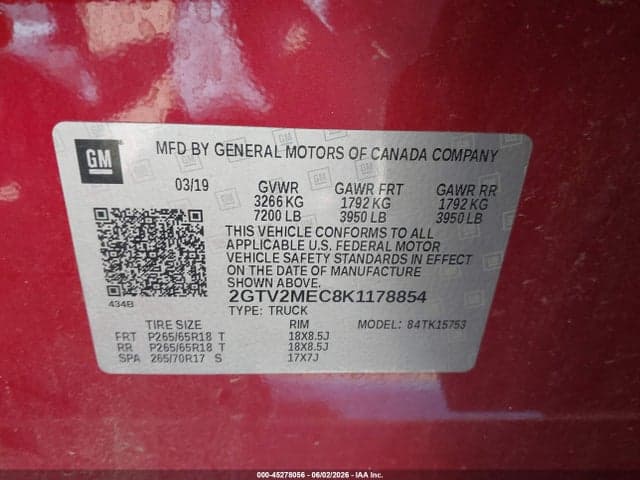 2019 GMC SIERRA 1500 LIMITED SLE 9