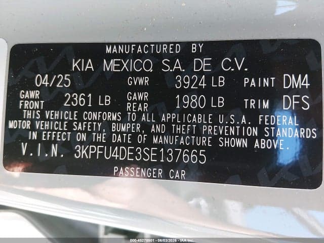 2025 KIA K4 EX 9
