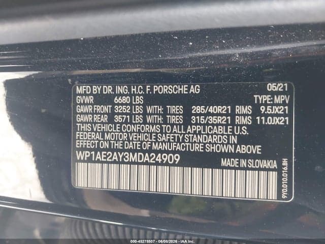 2021 PORSCHE CAYENNE E-HYBRID 9