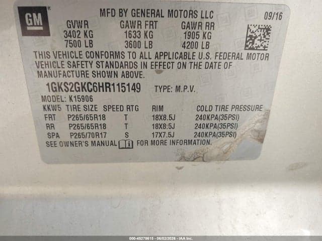 2017 GMC YUKON XL SLT 9