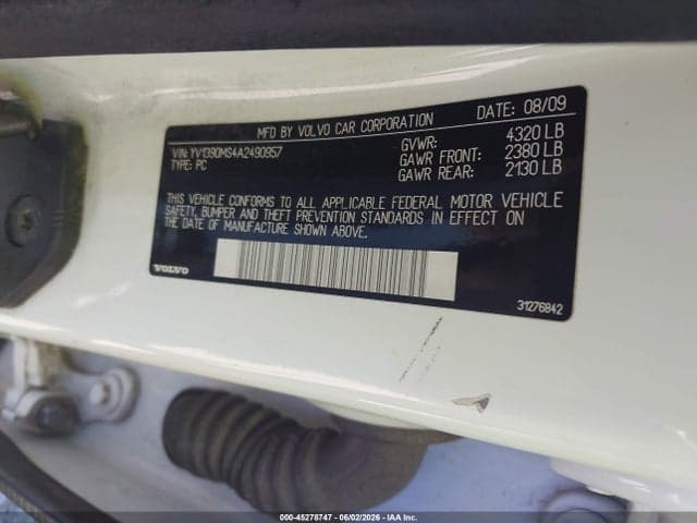 2010 VOLVO S40 2.4I 9