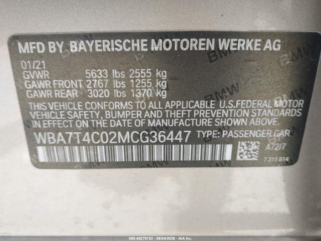 2021 BMW 740I XDRIVE 9