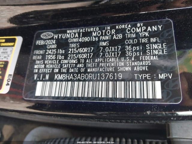 2024 HYUNDAI KONA SE 9