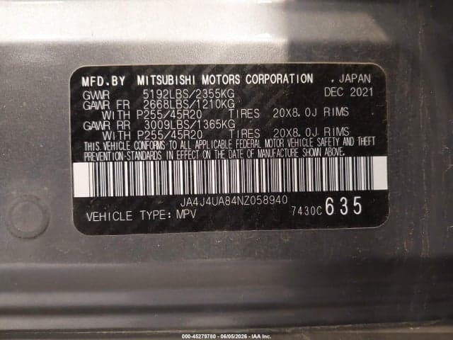 2022 MITSUBISHI OUTLANDER BLACK EDITION S-AWC 9