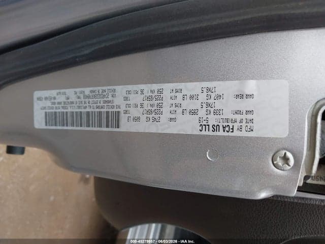 2019 DODGE GRAND CARAVAN GT 9