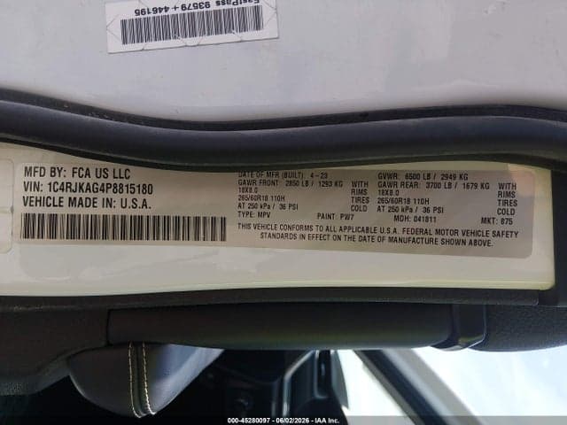 2023 JEEP GRAND CHEROKEE L LAREDO 4X4 9
