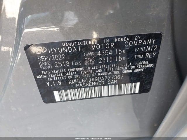 2023 HYUNDAI SONATA SEL 9