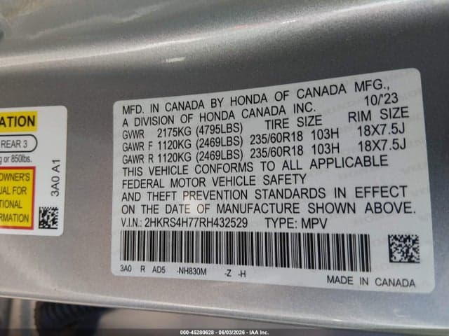 2024 HONDA CR-V EX-L AWD 9
