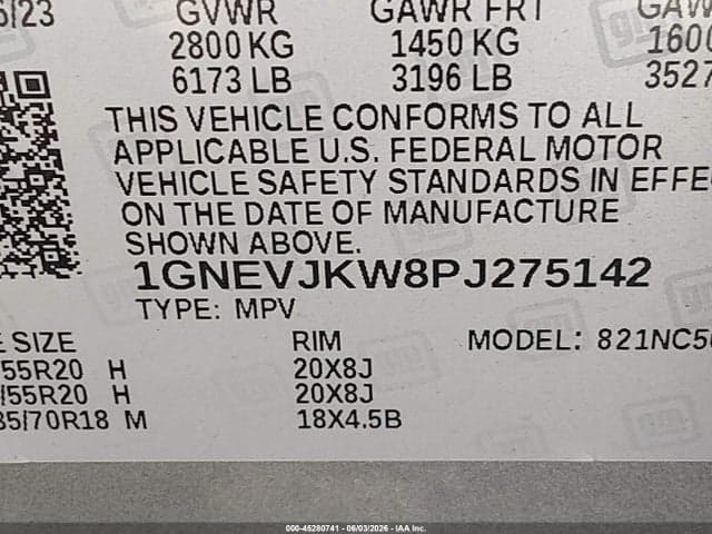 2023 CHEVROLET TRAVERSE AWD RS 9