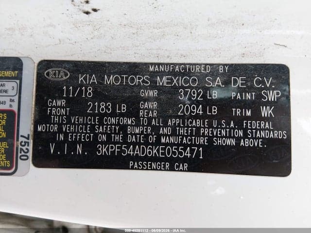 2019 KIA FORTE EX 10