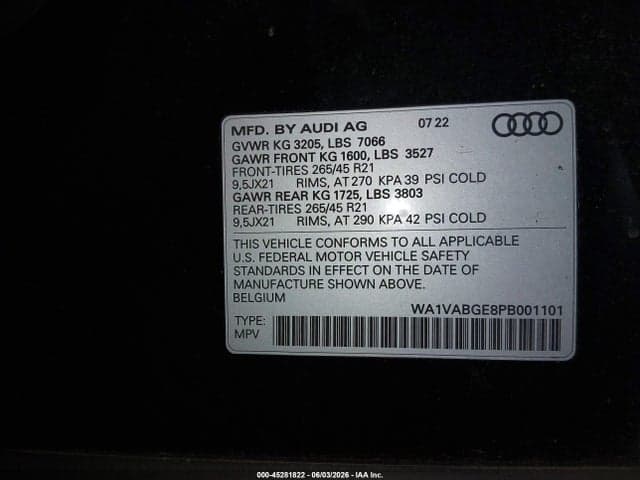 2023 AUDI E-TRON PREMIUMWE 9