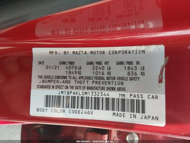 2021 MAZDA MAZDA3 SELECT 9