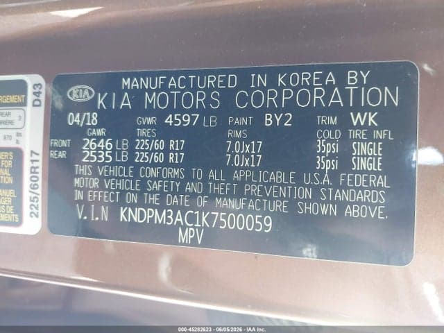 2019 KIA SPORTAGE LX 9