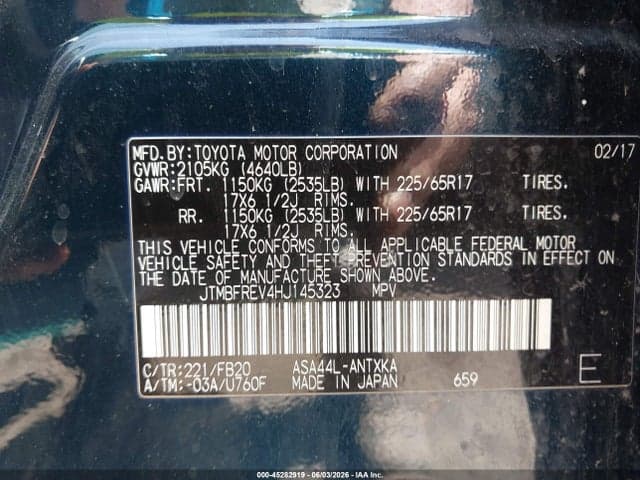 2017 TOYOTA RAV4 LE 9