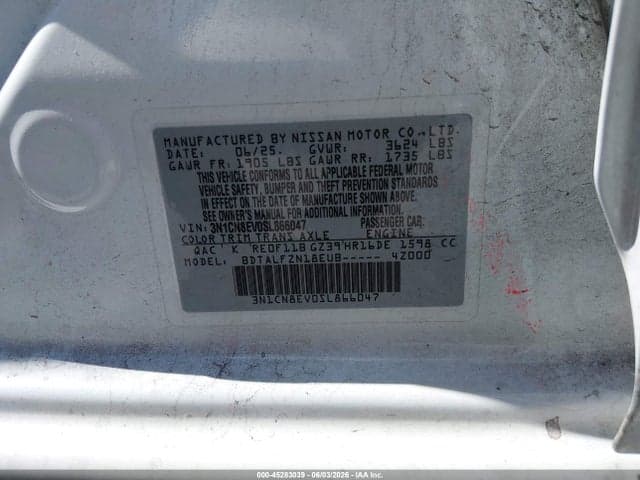 2025 NISSAN VERSA 1.6 SV 9