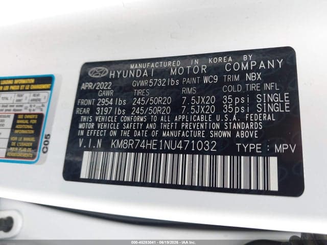 2022 HYUNDAI PALISADE CALLIGRAPHY 9