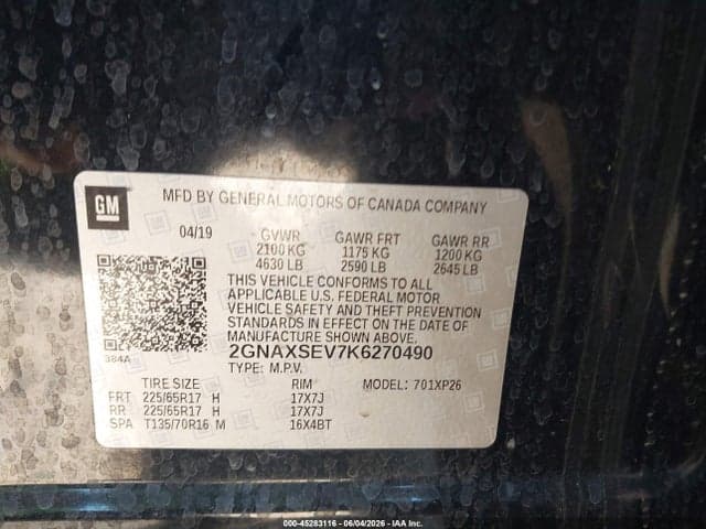 2019 CHEVROLET EQUINOX LS 9