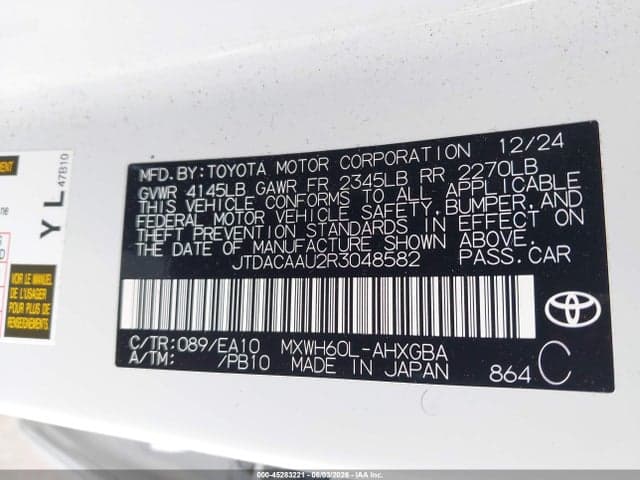 2024 TOYOTA PRIUS XLE 9