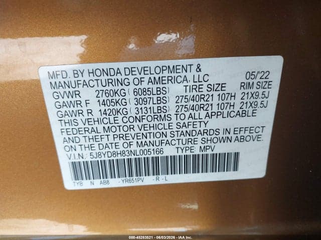 2022 ACURA MDX TYPE S W/ADVANCE PACKAGE 9