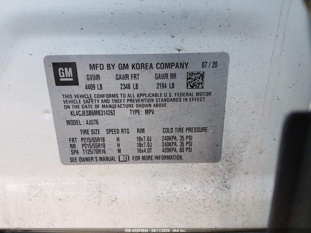 2021 BUICK ENCORE AWD PREFERRED 9