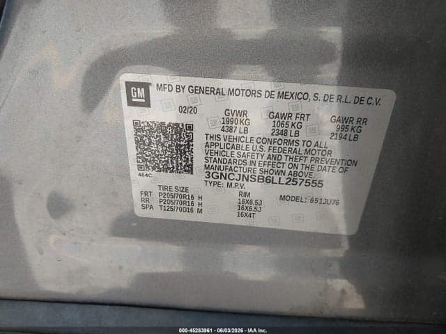 2020 CHEVROLET TRAX AWD LS 9