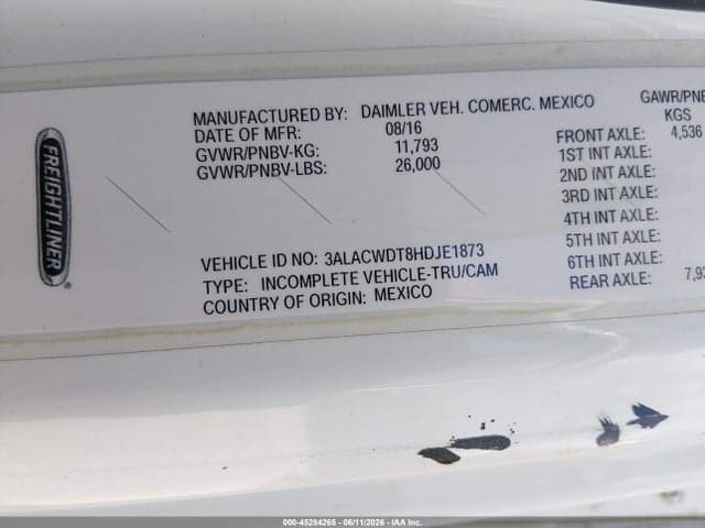 2017 FREIGHTLINER M2 106 9