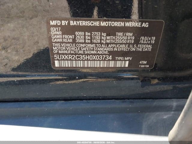 2017 BMW X5 SDRIVE35I 9