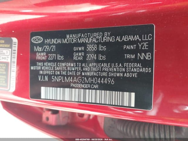 2021 HYUNDAI ELANTRA SEL 9
