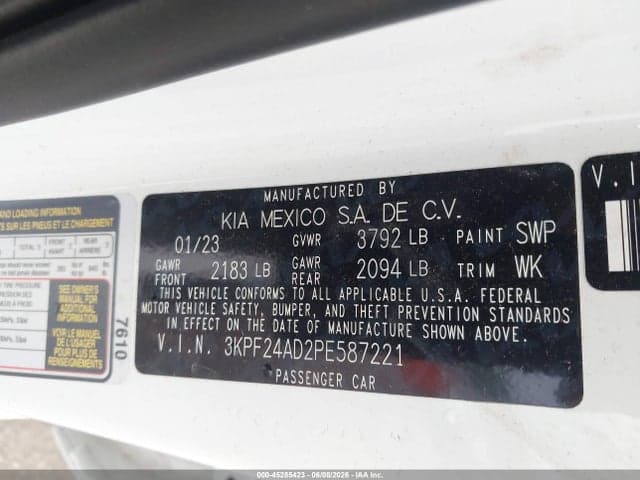 2023 KIA FORTE LXS 9