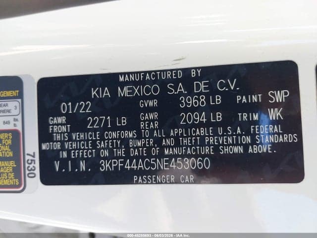 2022 KIA FORTE GT 9