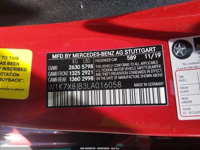 2020 MERCEDES-BENZ AMG GT 63 4-DOOR COUPE 9