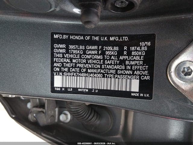 2017 HONDA CIVIC SPORT 9