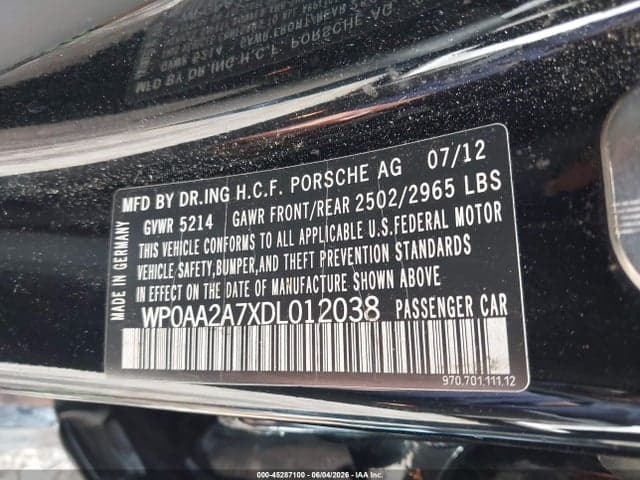 2013 PORSCHE PANAMERA 9