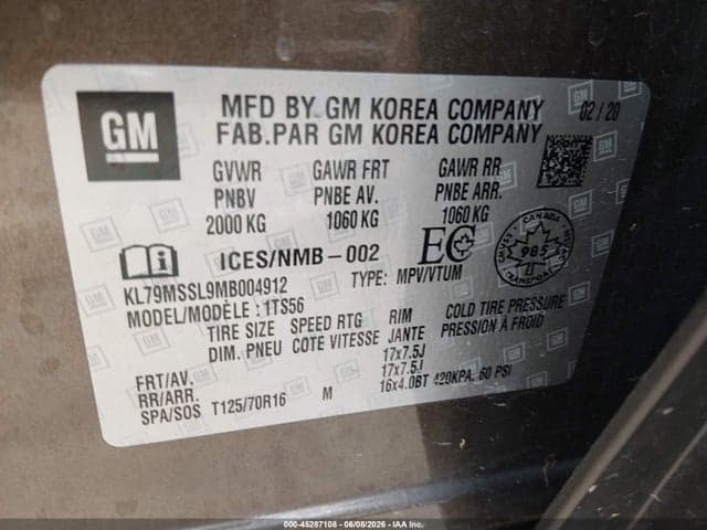 2021 CHEVROLET TRAILBLAZER ACTIV 9