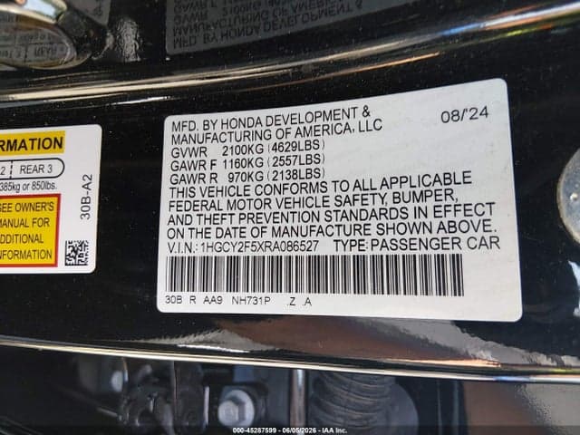2024 HONDA ACCORD HYBRID SPORT 9