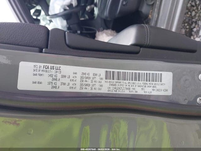2020 JEEP GRAND CHEROKEE ALTITUDE 4X2 9