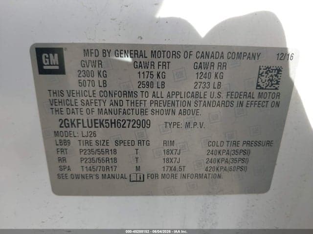 2017 GMC TERRAIN SLT 9