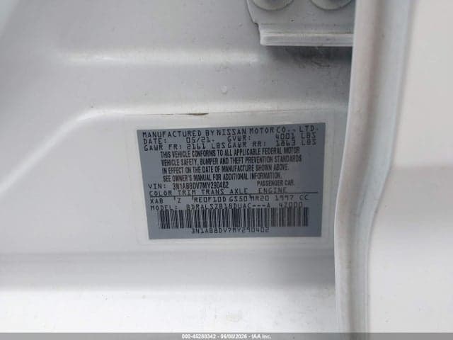 2021 NISSAN SENTRA SR XTRONIC CVT 9