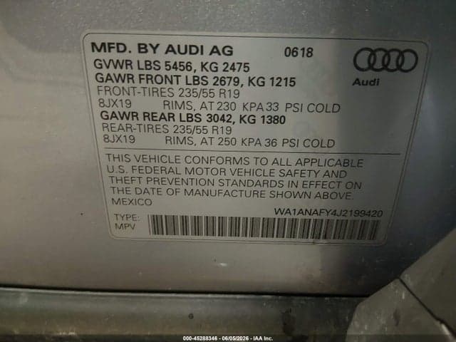 2018 AUDI Q5 2.0T PREMIUM/2.0T TECH PREMIUM 9