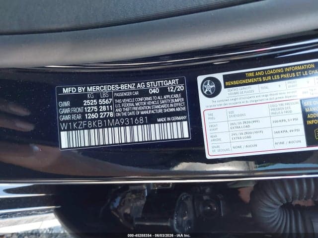 2021 MERCEDES-BENZ AMG E 63 S 4MATIC+ 9