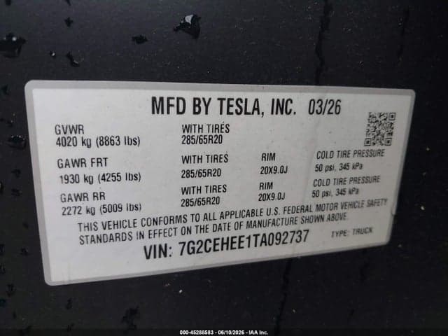 2026 TESLA CYBERTRUCK CYBERBEAST 9