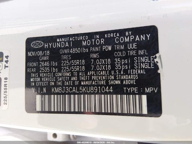 2019 HYUNDAI TUCSON SEL 9